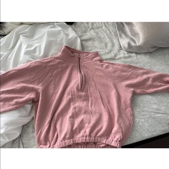 Pacsun LA hearts pink cropped sweatshirt - Picture 1 of 2